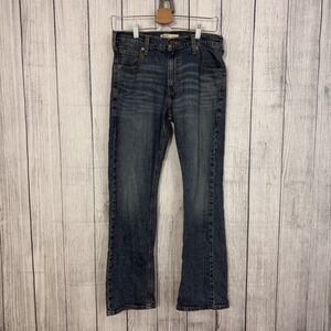 Signature Levi Strauss & Co Men's W30xL30 Blue Dark Wash Mid Rise Bootcut Jeans